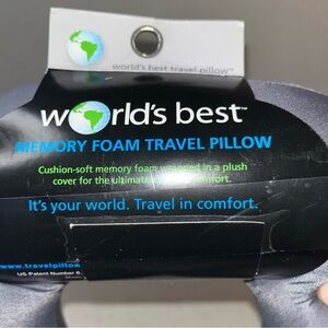 Gray Memory Foam Travel Pillow